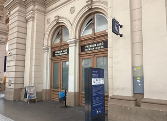 Location of first class lounge at Budapest Keleti railway station
