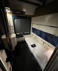 Single sleeper at night