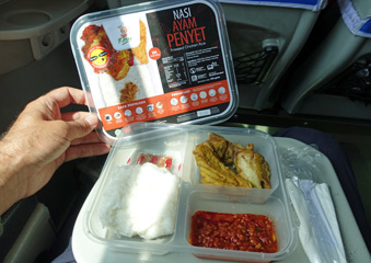 Typical Indonesian train food