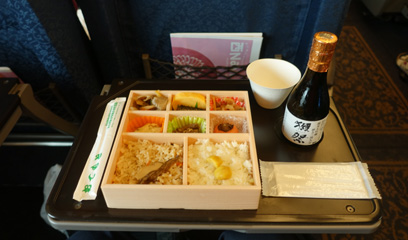 Ekiben on the shinkansen