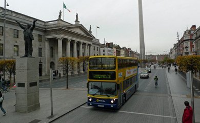 Welcome to Dublin! O'Connell street.