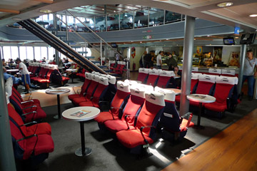 Inside the FRS fast ferry to Tangier