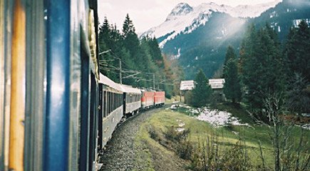 Venice Simplon Orient Express snakes through the Arlberg Pass