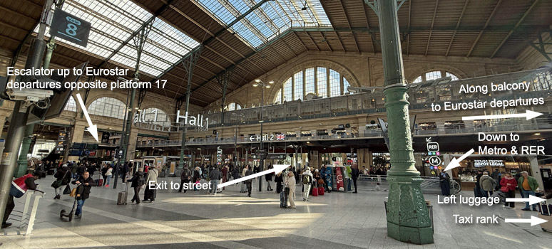 Paris Gare du Nord station concourse