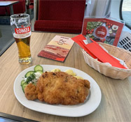 Europe by Eurail: Restaurant car on an ICE from Vienna to Frankfurt