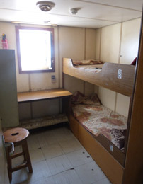 1st class cabin on the Nile ferry from Aswan to Wadi Halfa