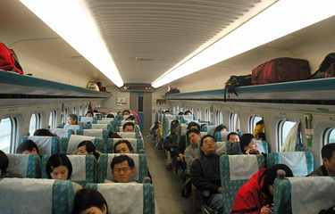 Taiwan's high-speed train from Taipei to Kaohsiung: Economy class