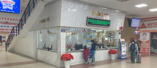 Saigon station ticket office