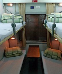 Soft sleeper, as used on SP trains to Lao Cai for Sapa