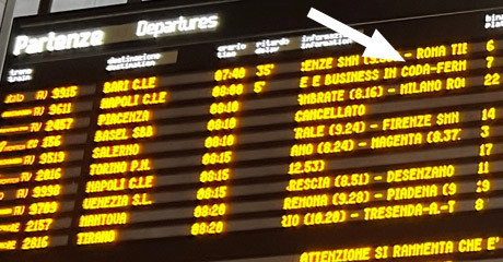 Departures board