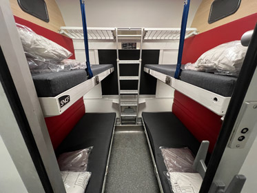 Intercite de Nuit 1st class 4-berth couchette