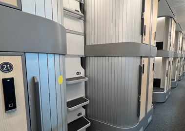 Mini-cabins in new generation Nightjet train