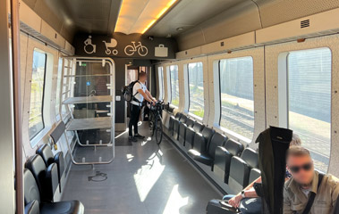 Oresund train luggage area