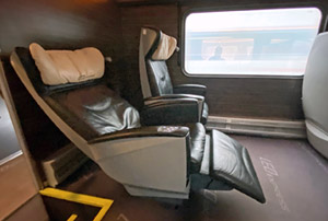 Premium seat on Leo Express train from Prague to Krakow