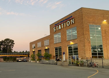 The Rocky Mountaineer station in Vancouver