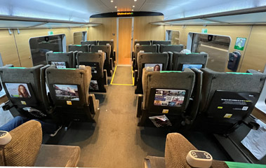 1st class seats on an SJ3000 train