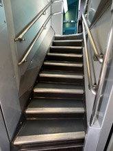 TGV Duplex: Stairs to upper deck