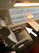 TGV Duplex: Stairs to upper deck