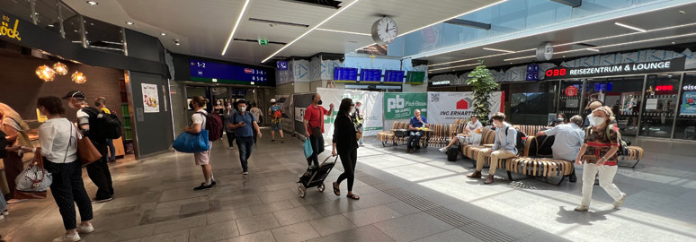 Vienna Meidling concourse & ticket office