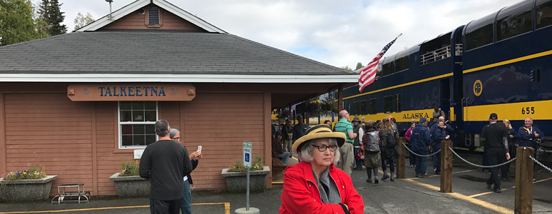 The train calls at Talkeetna