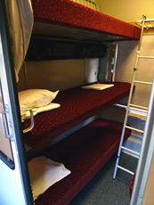 6-berth couchette compartment