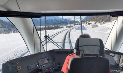 1st class forward view from the Allegra unit