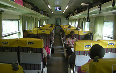 1st class on train from Douala to Yaound�