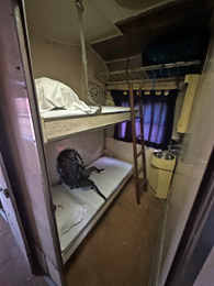 1st class 2-bed sleeper on Yaound� to Ngaoundere train