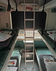 6-berth couchettes on Munich to Zagreb train