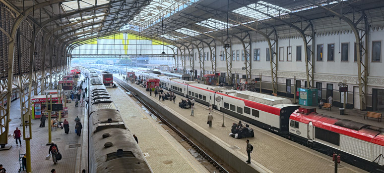 Platforms at Cairo station