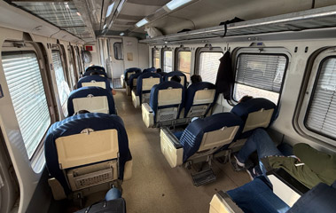 1st class seats on a special express train