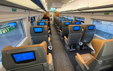 1st class seats an Egyptian Talgo train