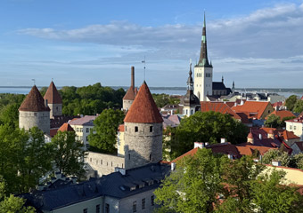 Tallinn's historic old town.