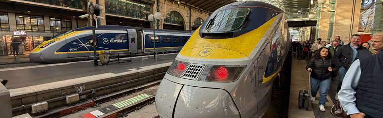 Eurostar arrival at Paris Nord