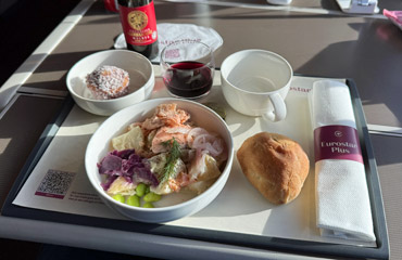 Eurostar Plius meal