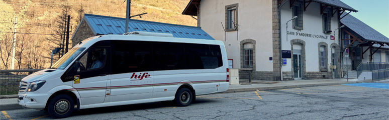 Hife bus from l'Hospitalet to Andorra