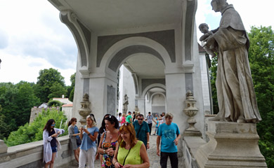 Inside the castle