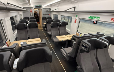 2nd class on the  DSB Talgo train from Hamburg to Copenhagen