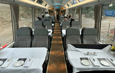 Interior of the Scenic Plus carriage