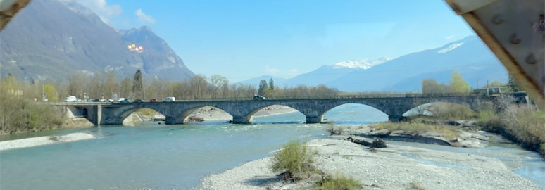Scenery between Paris & Milan