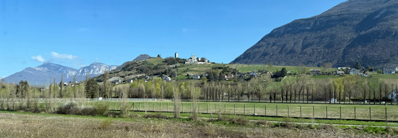 Scenery between Paris & Milan