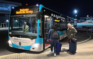Transfer bus from terminal to ferry