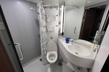 Club cabin shower/toilet on the ferry to Spain