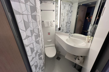 Standard cabin shower/toilet on the ferry to Spain