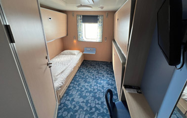 Club cabin on the ferry to Spain