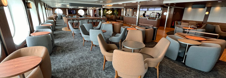 Lounge & cafe on the Stena Line ferry to Holland